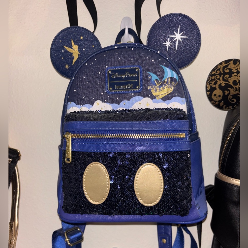 Peter Pan themed blue Loungefly